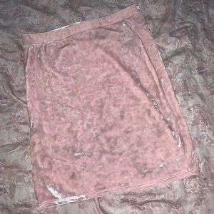 Forever21 Pink Velvet Mini Skirt Size Small